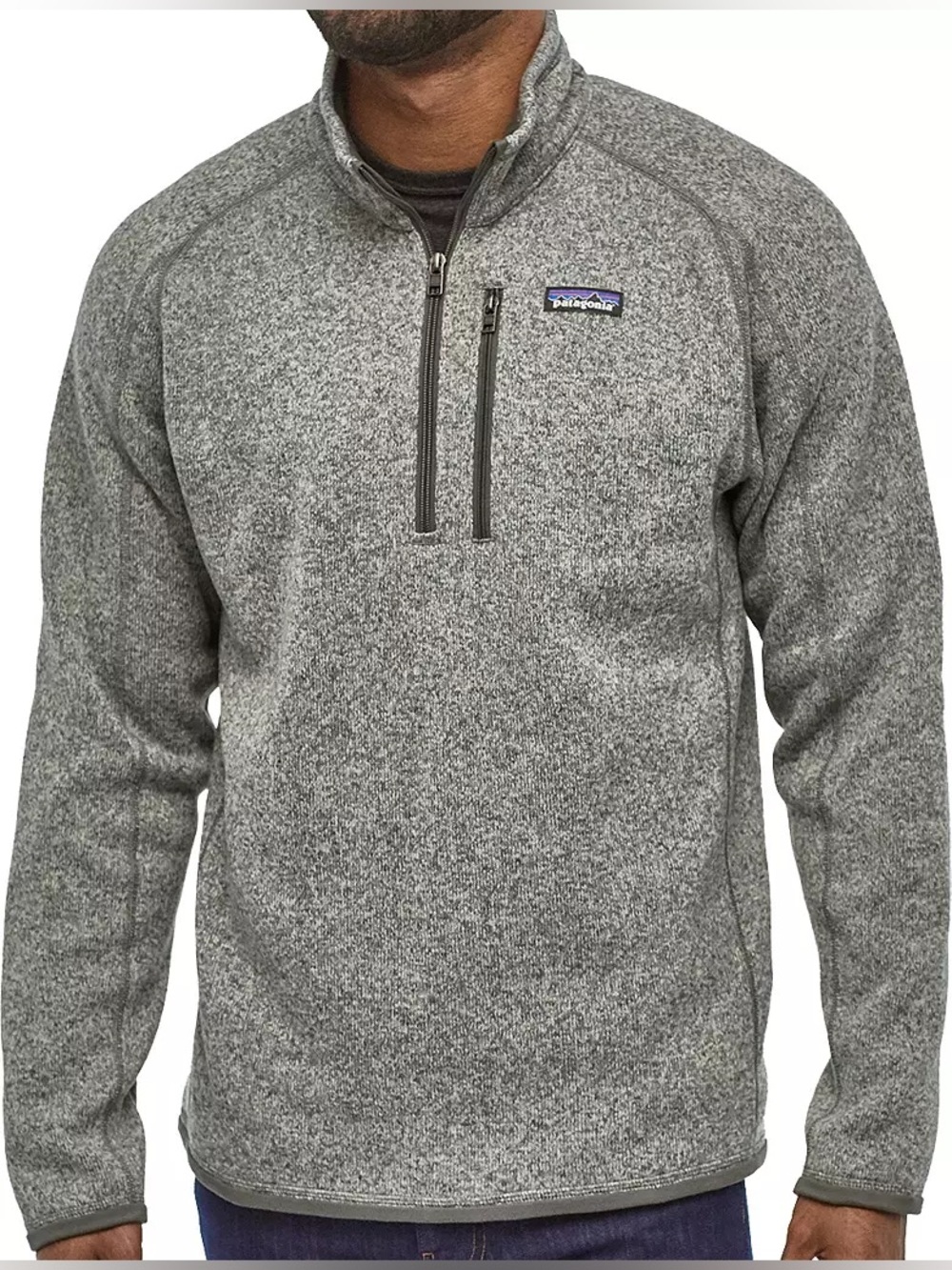 Patagonia Better Sweater 1/4 Zip Fleece Pullover Men’s Large Gray